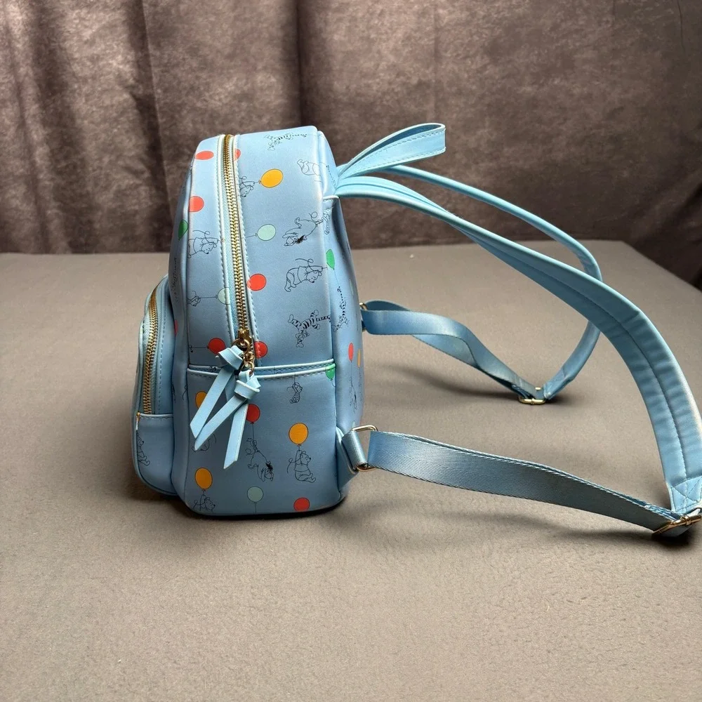 Danielle Nicole Disney Winnie the Pooh Oh Bother Balloon Mini Backpack Blue - Picture 4 of 16